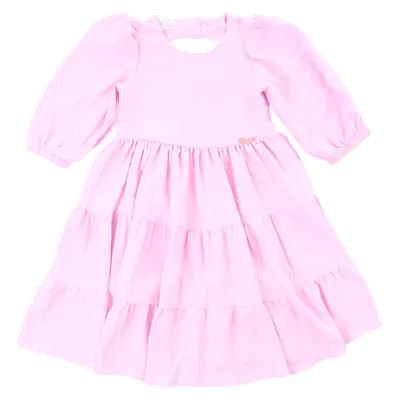 Vestido Infantil Cattai Pala Lisa Saia 3 Marias