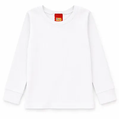 Blusa Infantil Kyly Manga Longa Ribana Lisa Detalhe No Punho