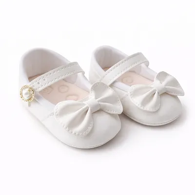 Sapatilha Bebê Pimpolho Velcro Com Flores E Pérolas