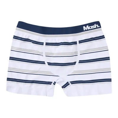 Cueca Mash Boxer Em Microfibra Sem Costura Listrada Masculina