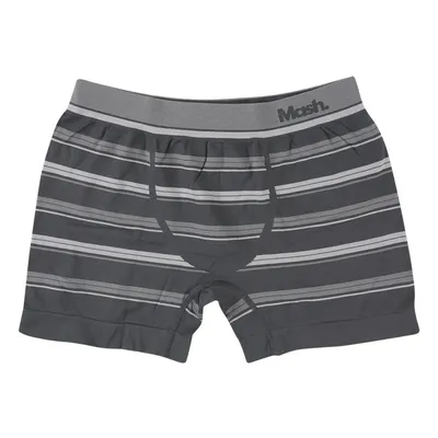 Cueca Mash Boxer Em Microfibra Sem Costura Listrada Masculina