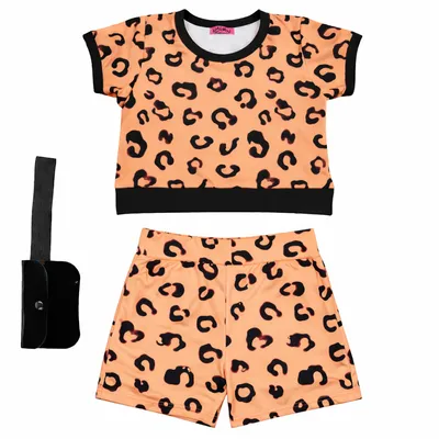 Conjunto Estampado Infantil Kookabu Blusa + Shorts Com Pochete