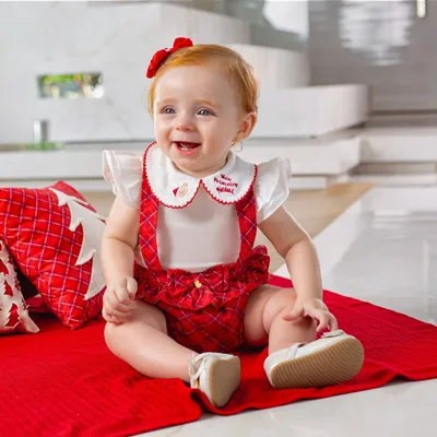 Banho de Sol Aconchego Body Xadrez Primeiro Natal