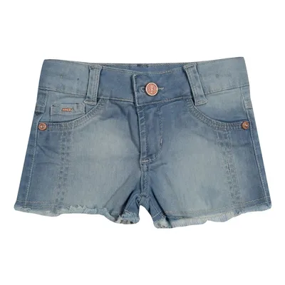 Short Jeans Mackvanny Lavagem Used Com Barra Desfiada