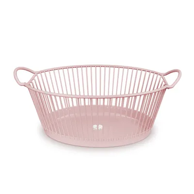 Cesto Adoleta Oval Encanto Rosa Com Alça