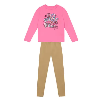 Conjunto Infantil Brandili Blusão Estampado e Calça
