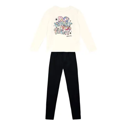 Conjunto Juvenil Brandili Blusão Estampado e Calça