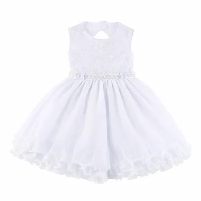 Vestido De Festa Infantil Menina Bonita Com Bordado E Bolero