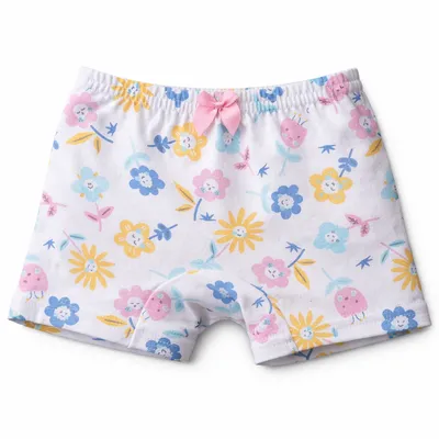 Calcinha Boxer Infantil Graça Menina Estampado