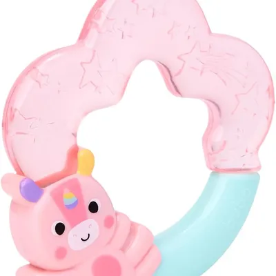 Mordedor Bebê Buba Com Água Unicórnio Zoo