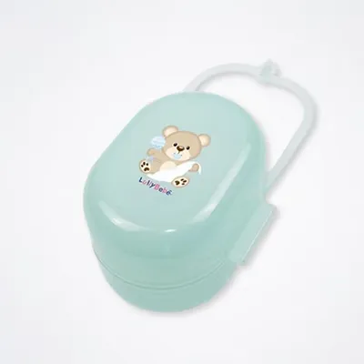 Porta Chupeta Lully Bebê Translúcido com Alça