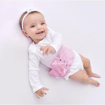 Faixa Zip Abdominal Térmica Com Ervas Rosa Claro