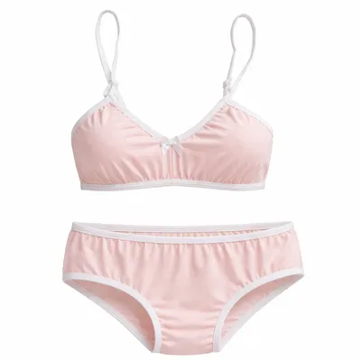 Conjunto Meu Primeiro Sutiã Graça Menina + Tanga Estampado