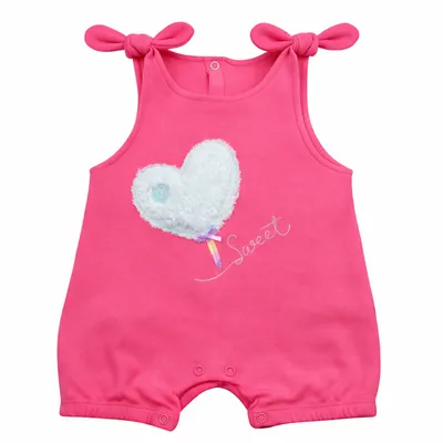 Banho De Sol Din Don Bordado Coração