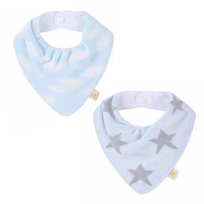 Babador Din Don Ponto Em Tricôt Com Estampa Sortida