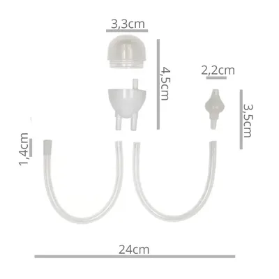 Aspirador Nasal Bebê Vila Toy De Sucção Rosa