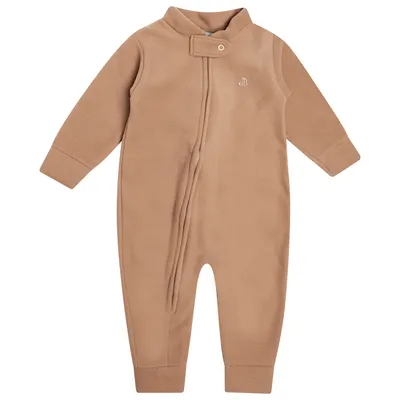 Macacão Longo Bebê Junkes Com Zíper Em Soft Liso