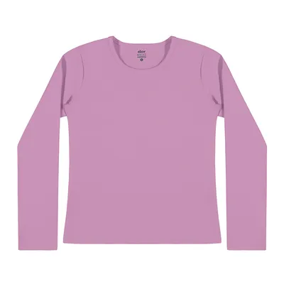 Blusa Infantil Elian Manga Longa em Cotton Lisa