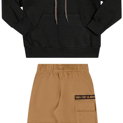 Conjunto Infantil Angerô Blusão Com Capuz Journey E Calça