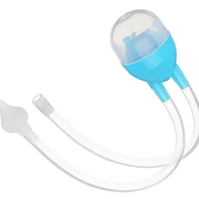 Aspirador Nasal Bebê Vila Toy De Sucção Azul