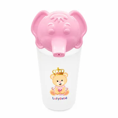 Copo Lully Bebê com Tampa Elefante 250 ml