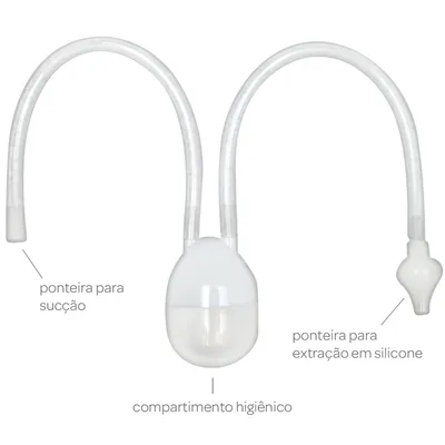 Aspirador Nasal Bebê Vila Toy De Sucção Branco