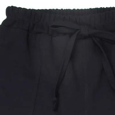Calça Juvenil Rose Feijão Cirrê Friso e Bolso Frontal
