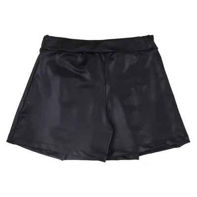 Short Saia Infantil Rose Feijão Cirrê Aplique Laços
