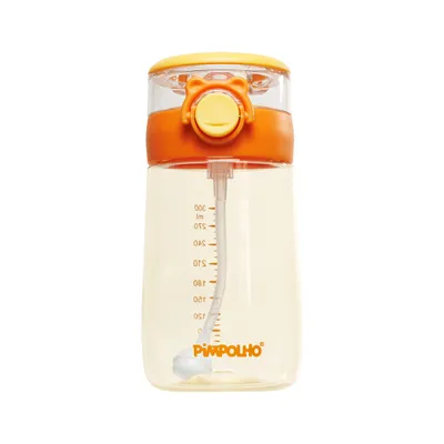 Garrafa Infantil Pimpolho Com Canudo 300ml