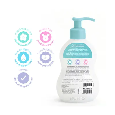 Sabonete Líquido Infantil Pimpolho Cuida 250ml