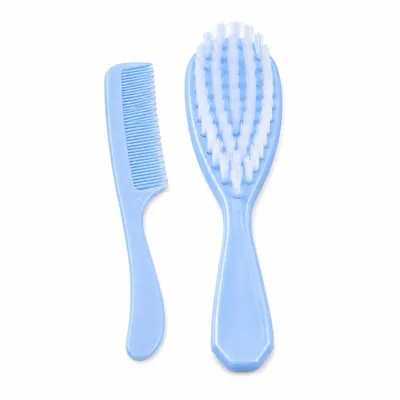 Kit Clean Pente E Escova Lully Bebê Com 02 Peças