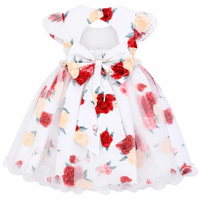 Vestido Infantil Menina Bonita Franzido Estampado