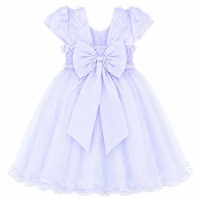 Vestido Infantil Menina Bonita Tule Com Flores