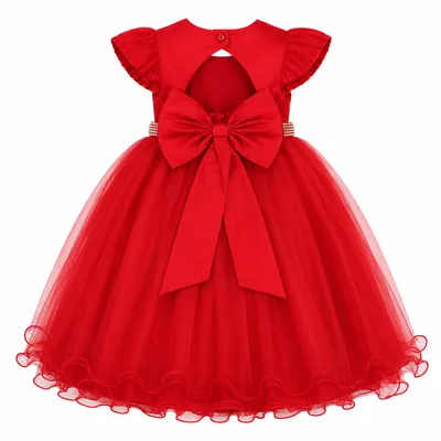 Vestido Infantil Menina Bonita Pala Franzida Com Strass