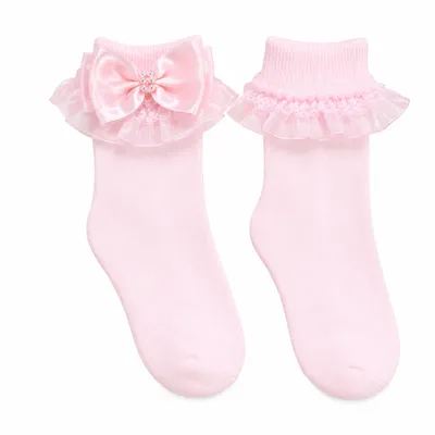 Kit Meia Baby Kids Com Tiara Voal E Aplique De Laço Kit Meia Baby Kids Com Tiara Voal E Aplique De Laço