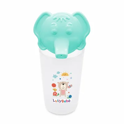 Copo Lully Bebê Tampa Formato Elefante 250ml