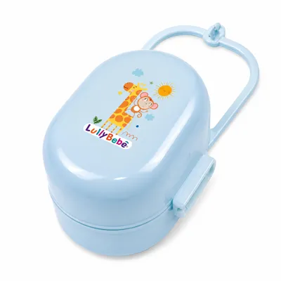Porta Chupeta Lully Bebê Translúcido com Alça