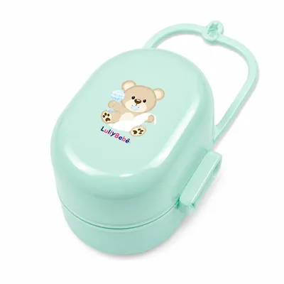 Porta Chupeta Lully Bebê Translúcido com Alça