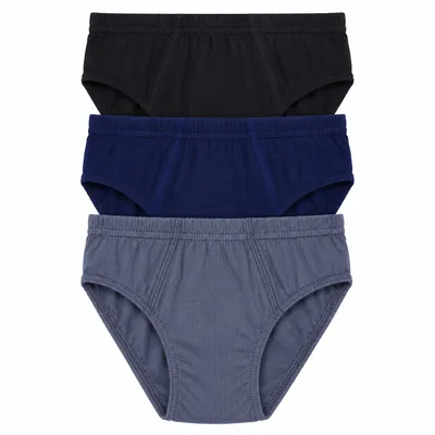 Cueca Infantil Kellynha Lisa com Elástico 3 Peças