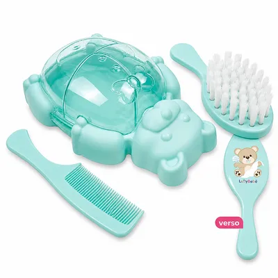 Kit Higiene Lully Bebê Formato Urso com 03 Peças
