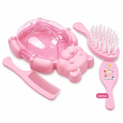 Kit Higiene Lully Bebê Formato Urso com 03 Peças