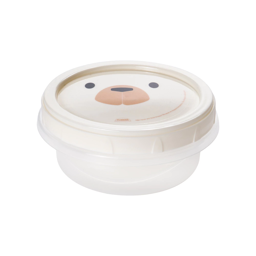 Pote Plasutil Tampa Rosca Estampa Urso 390 ml
