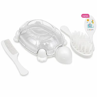 Kit Higiene Lully Bebê Formato Tartaruga com 03 Peças
