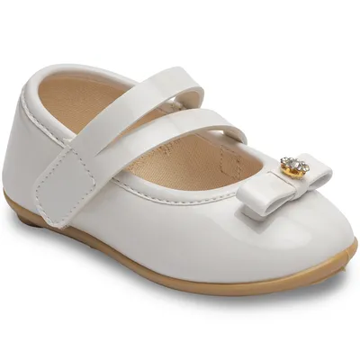 Sapato Bebê Pimpolho com Velcro Laço Strass