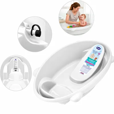 Banheira Prime Baby Ergonômica 02 Posições 0 a 5 Anos