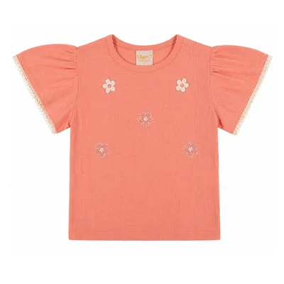 Blusa Infantil Angerô Estampa Flor Aplique Strass Blusa Infantil Angerô Estampa Flor Aplique Strass