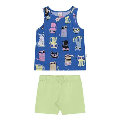 Conjunto Infantil Elian Regata Estampas Sortidas E Bermuda