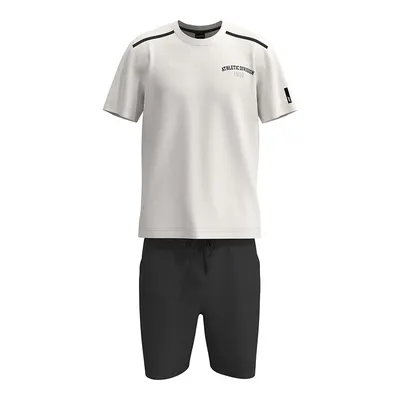Conjunto Juvenil Elian Camiseta Estampa Athletic e Bermuda