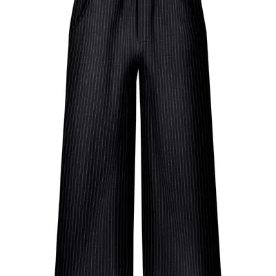 Calça Juvenil Alakazoo Wide Leg Alfaiataria Risca de Giz