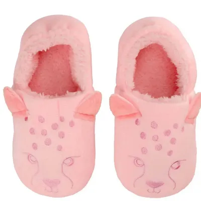 Pantufa Infantil Pimpolho Bordado Onça